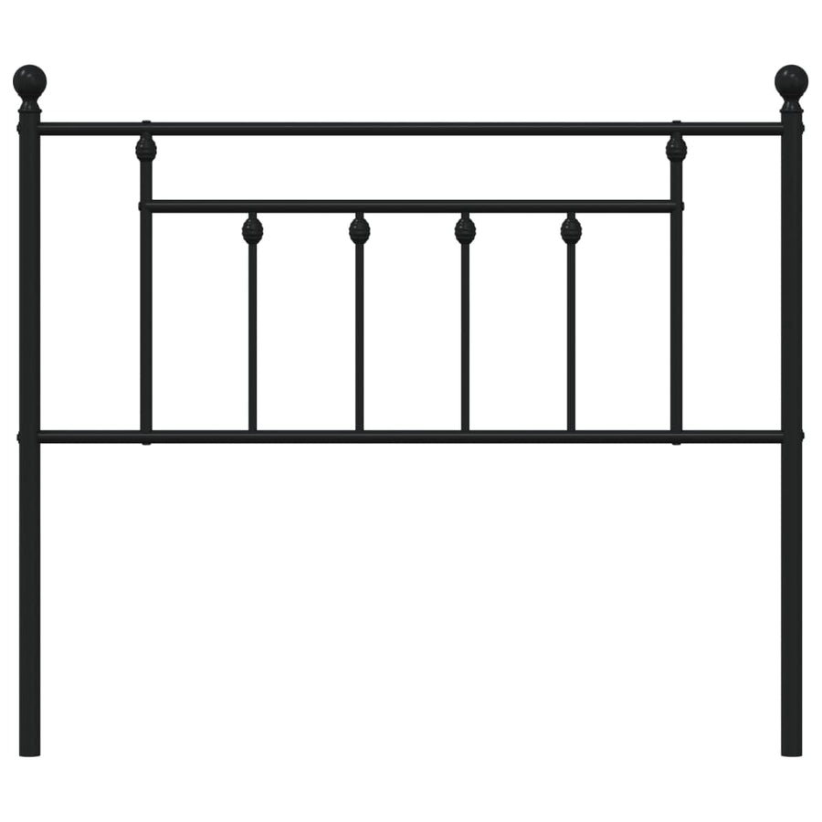 Metal Replace Headboard Black 107 cm