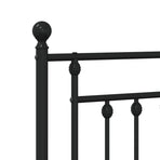 Metal Replace Headboard Black 107 cm
