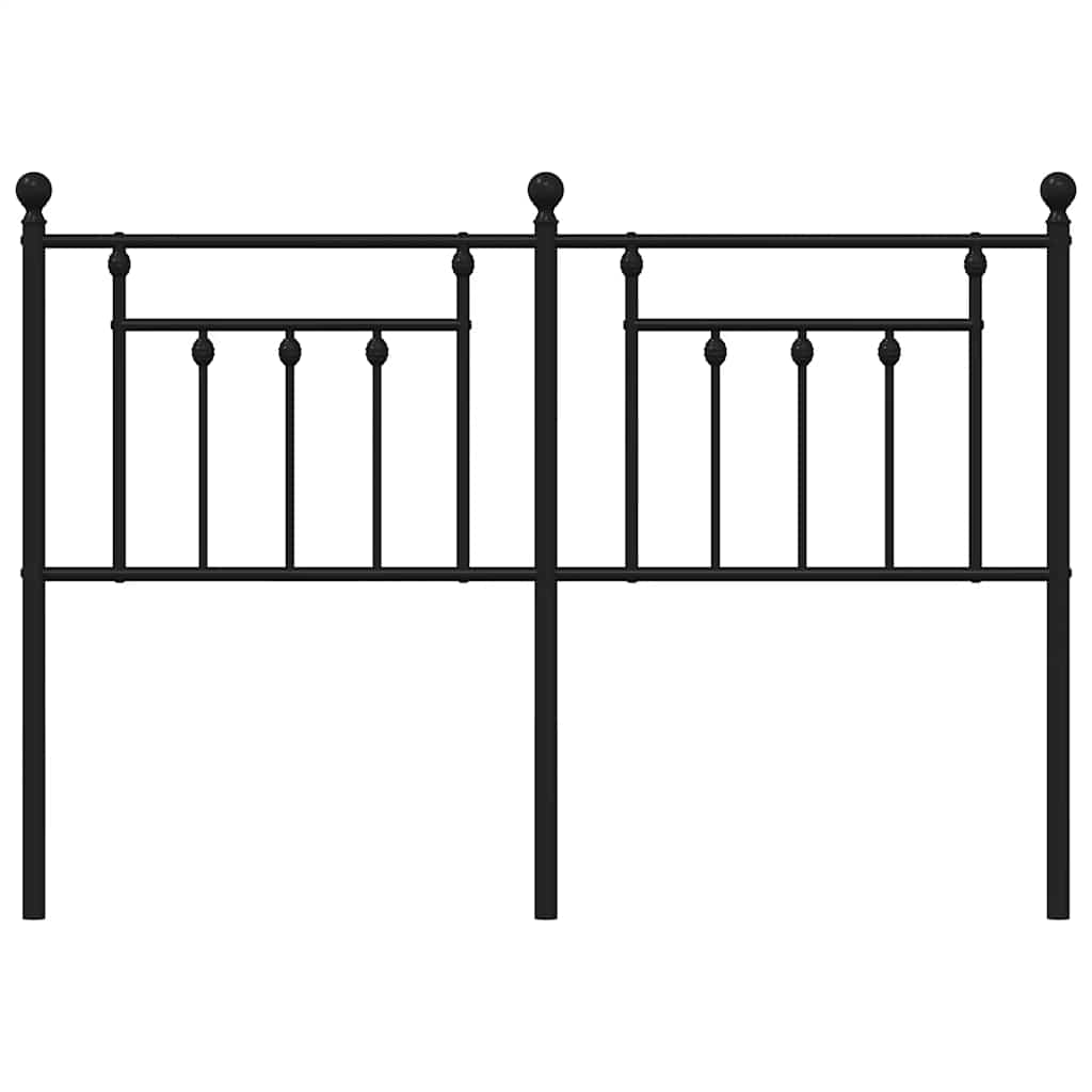 Metal Replace Headboard Black 135 cm