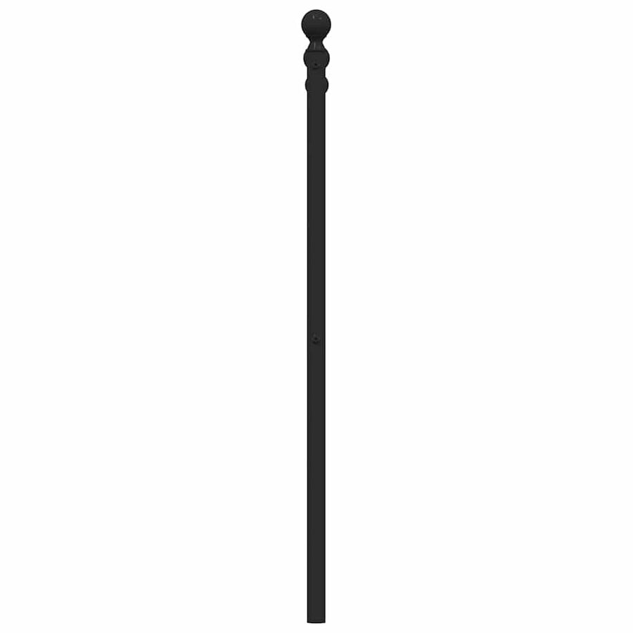 Metal Replace Headboard Black 135 cm