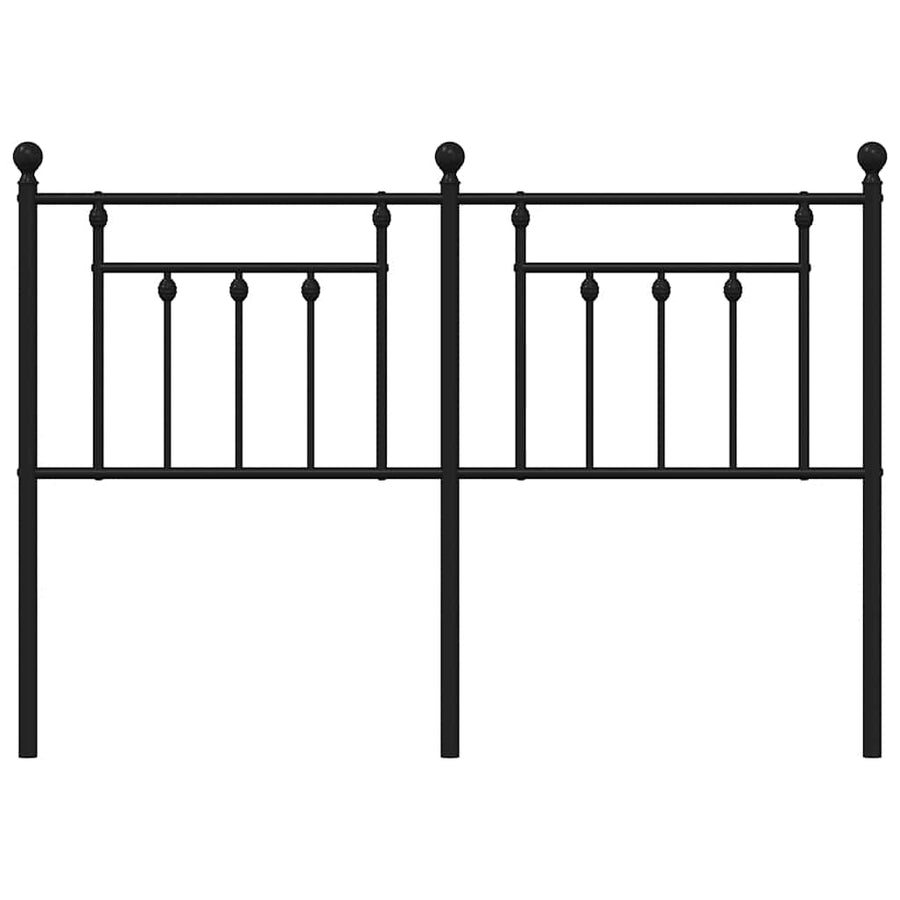Metal Replace Headboard Black 150 cm