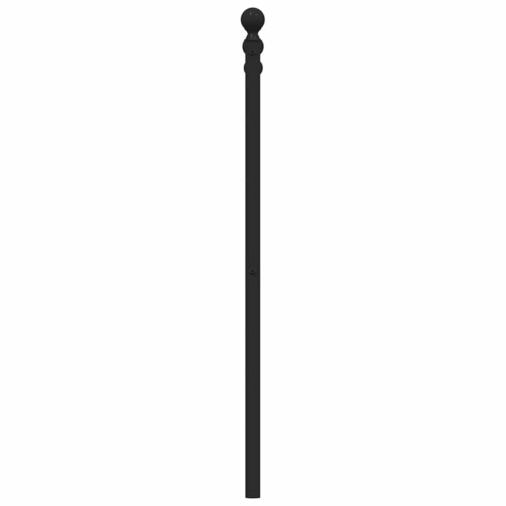 Metal Replace Headboard Black 150 cm