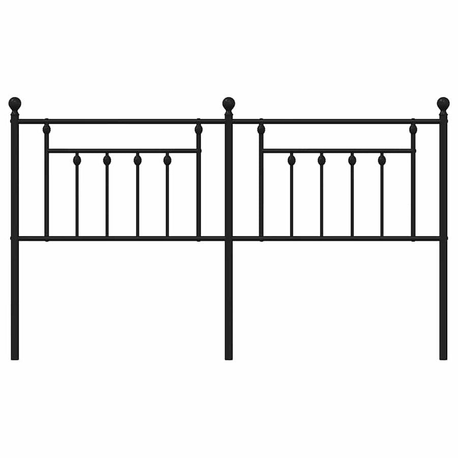 Metal Replace Headboard Black 180 cm