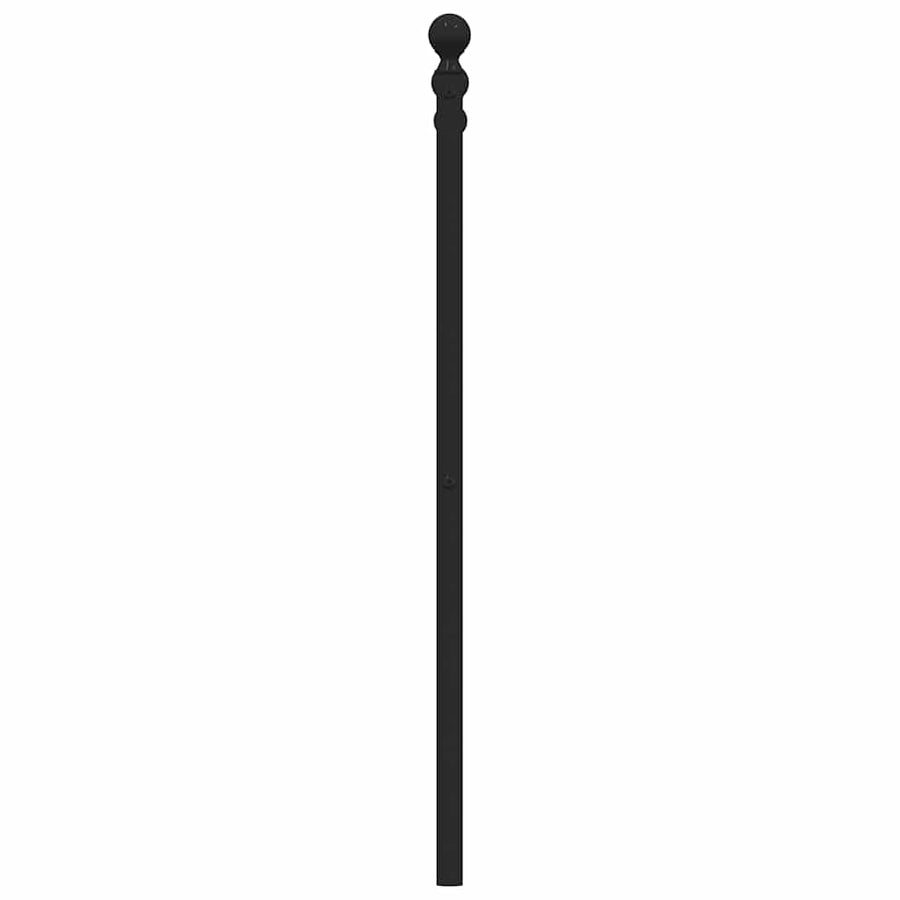 Metal Replace Headboard Black 180 cm