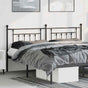 Metal Replace Headboard Black 180 cm