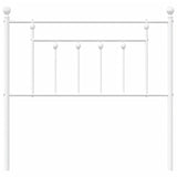 Metal Headboard White 90 cm - Top-Down View