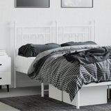 Metal Replace Headboard White 150 cm - Side View