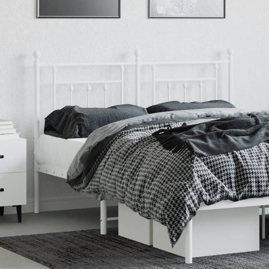 Metal Replace Headboard White 150 cm