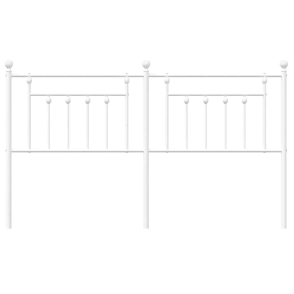 Metal Headboard White 183 cm King