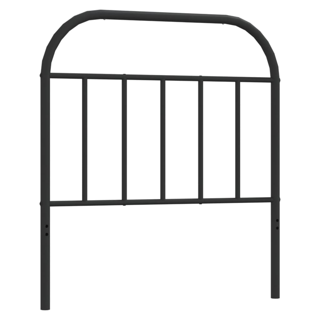 Metal Replace Headboard Black 90 cm