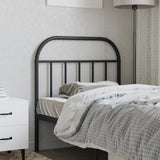 Metal Replace Headboard Black 90 cm