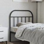 Metal Replace Headboard Black 90 cm