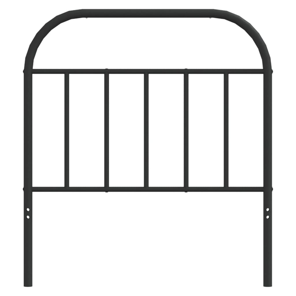Metal Replace Headboard Black 90 cm
