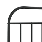 Metal Replace Headboard Black 90 cm