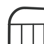 Metal Replace Headboard Black 90 cm