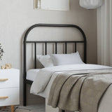 Metal Replace Headboard Black 90 cm