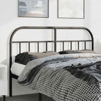 Metal Replace Headboard Black 135 cm