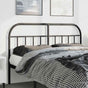 Metal Replace Headboard Black 135 cm
