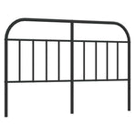 Metal Replace Headboard Black 150 cm