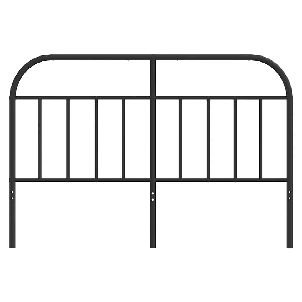 Metal Headboard Black 152 cm Queen