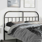 Metal Replace Headboard Black 150 cm
