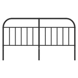 Metal Replace Headboard Black 180 cm