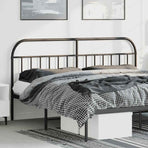 Metal Replace Headboard Black 180 cm