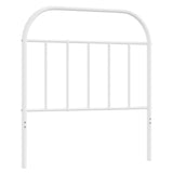 Metal Headboard White 90 cm - Front View