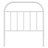 Metal Headboard White 90 cm - Top-Down View