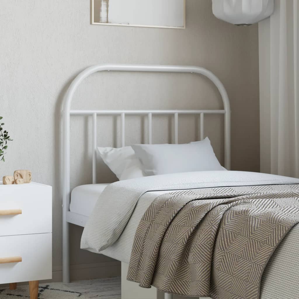Metal Replace Headboard White 90 cm