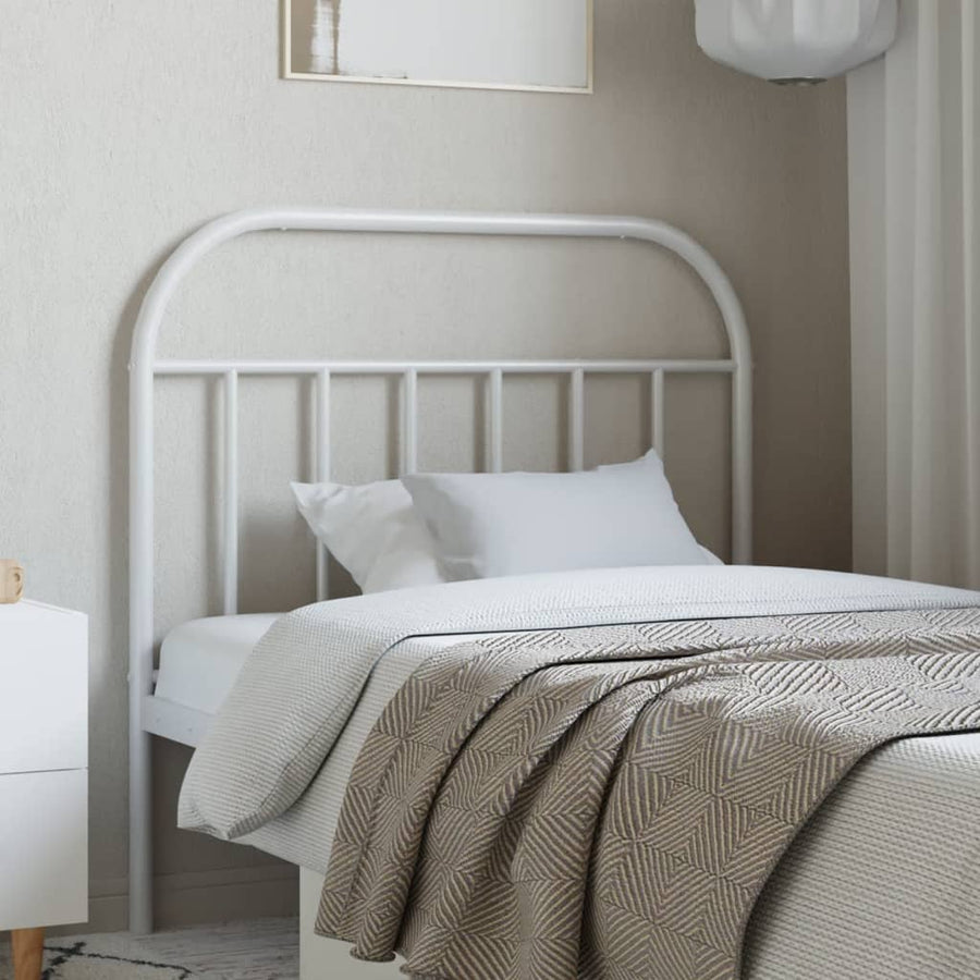 Metal Replace Headboard White 107 cm