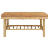 Garden Coffee Table 90x55x37 cm Bamboo - Side View