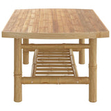 Garden Coffee Table 90x55x37 cm Bamboo - Top-Down View