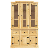 Highboard Corona Brown 112x43x196 cm Solid Wood Mexican Pine