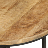 Nesting Tables 3 pcs Solid Rough Wood Mango - Rear View