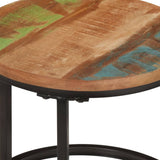 Nesting Tables 3 pcs Solid Wood Reclaimed - 45-Degree Angle