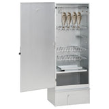 BBQ Oven Smoker with Wood Chips 44.5x29x110 cm Galvanised Steel - Side View