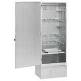 BBQ Oven Smoker with Wood Chips 44.5x29x110 cm Galvanised Steel