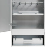 BBQ Oven Smoker with Wood Chips 44.5x29x83 cm Galvanised Steel