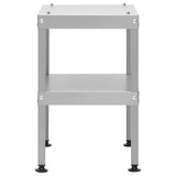 Table for Oven Smoker 40x28x44.5 cm Galvanised Steel - Side View