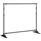 Backdrop Stand Black 254x243 cm Steel - Front View