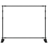 Backdrop Stand Black 254x243 cm Steel - Side View