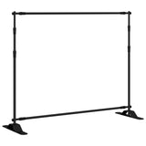 Backdrop Stand Black 254x243 cm Steel - 45-Degree Angle