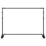 Backdrop Stand Black 305x243 cm Steel