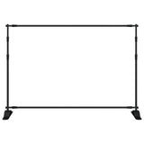 Backdrop Stand Black 305x243 cm Steel - Side View