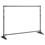 Backdrop Stand Black 305x243 cm Steel - 45-Degree Angle