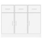 Sideboard White 91x28x75 cm Engineered Wood