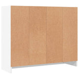 Sideboard White 91x28x75 cm Engineered Wood - Low Angle