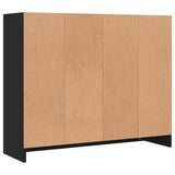 Sideboard Black 91x28x75 cm Engineered Wood