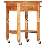 Kitchen Trolley 55x55x89 cm Solid Wood Acacia - Front View